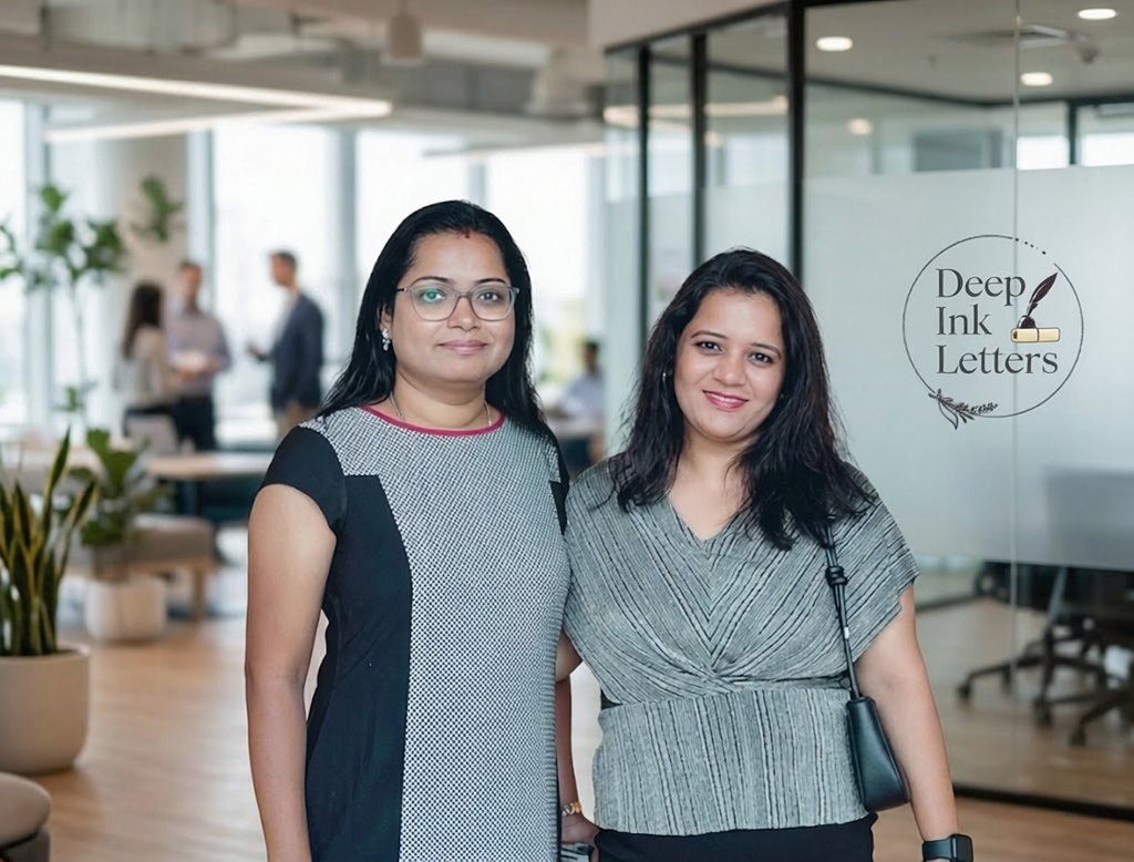 Chitra Srinivasan & Shreyal Thakore — founders of Deep Ink Letters